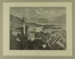THUN HOLZSTICH UM 1880