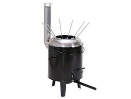 BBQ Dragon Grill mit Fondueaufsatz-Set -Liquidationsverkauf!