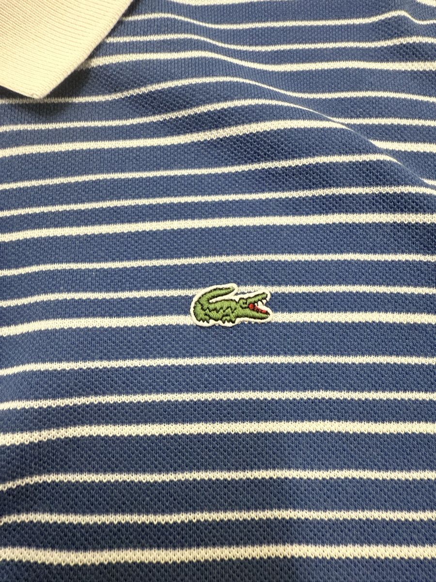 Lacoste Magliette Polo: Polo Lacoste rayé bleu et blanc taille 5  – Nuovo (secondo la descrizione) da Cheseaux-Lausanne venduto da siw_n69c 1