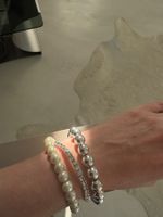 Bracelet argenté neuf extensible