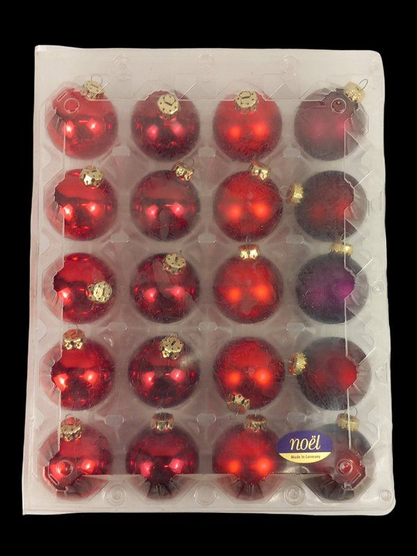 Toutes les décorations: NOÉL Set (x20) Weihnachtskugeln Rot – D'occasion à Hünenberg par Restwert_Zug 1