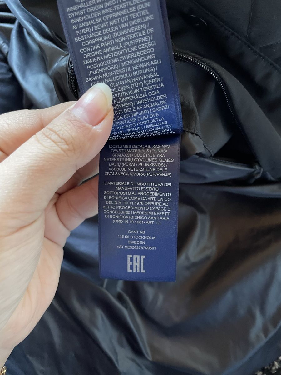 Gant Giacche: GANT Neu Tweet Down Jacket Schwarz Neuwertig – Nuovo e nell'imballaggio originale da Biel/Bienne venduto da mary.sin 7