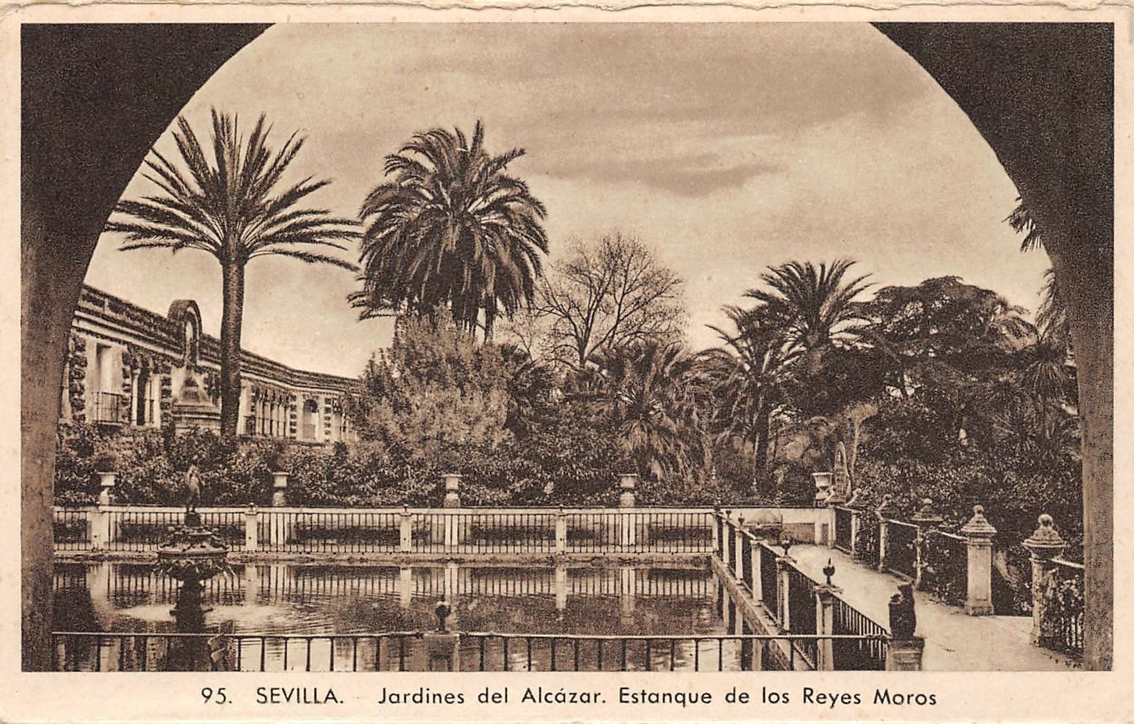 Cartoline postali: Sevilla, Jardines des Alcazar – Usato da Ottikon b.Kemptth. venduto da Neptun1974