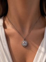 Handgefertigte Kette Edelstahl Zirkonia wasserfest