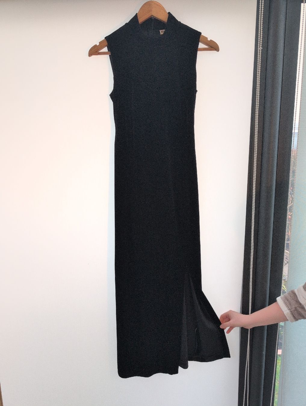 Vestiti: Vintage langes schwarzes Samtkleid von C&A, Grösse S – Usato da Kirchberg BE venduto da lauraflu 1