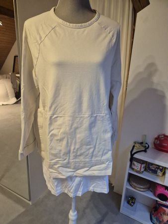 Langarmshirt Plistre Baumwolle Beige Grösse 46 Neuwertig