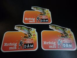 3 Autocollants DAM Autokleber