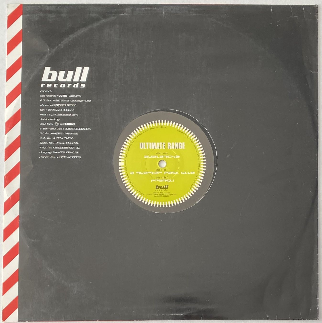Dischi in vinile: Ultimate Range, Avalanche (Trance) – Usato da Flums venduto da Empe1