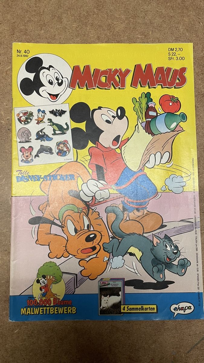 Fumetti: Micky Maus Nr. 40 von 1992 – Usato da Therwil venduto da rubininio