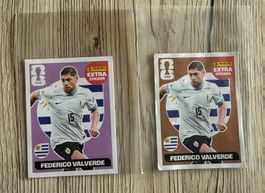 2 Stickers Panini Federico Valverde FIFA Extra Sticker