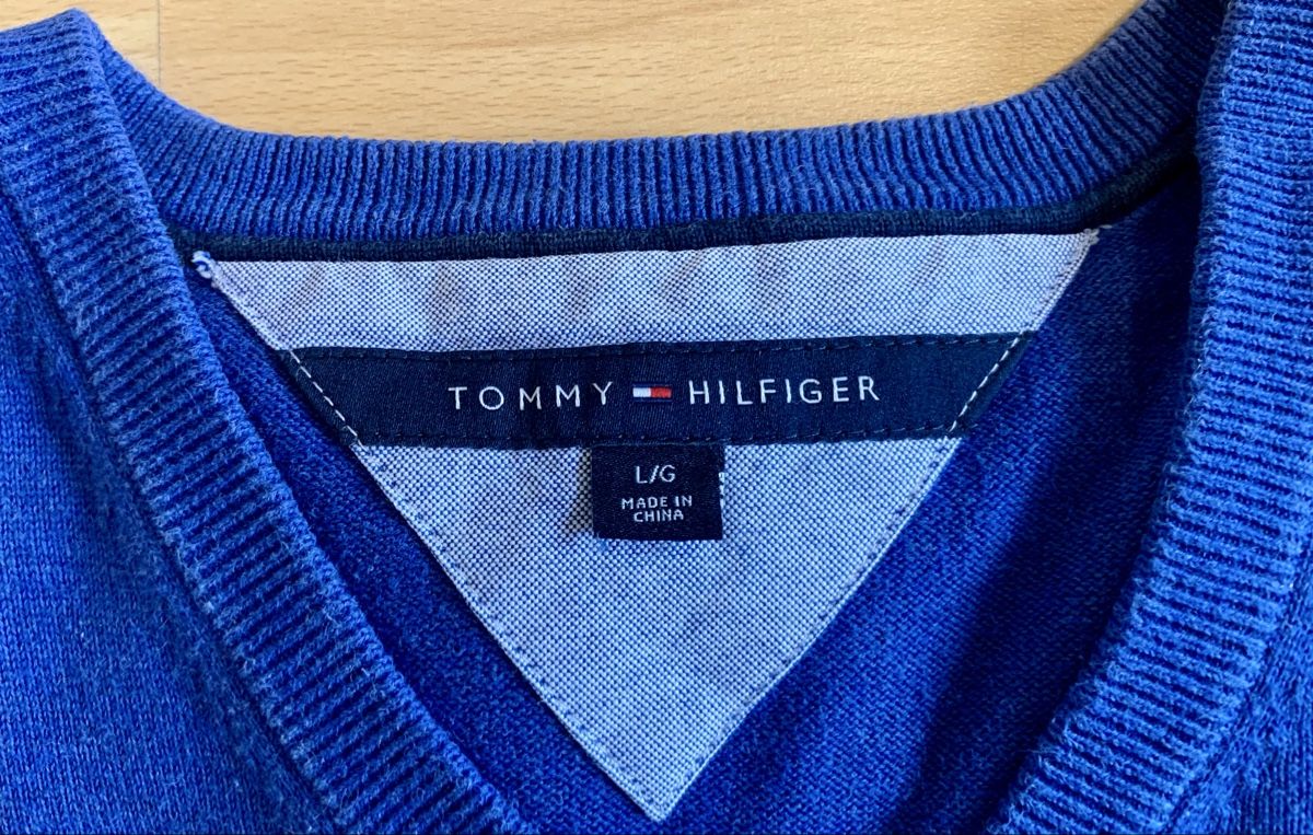 Tommy Hilfiger Maglioni & Felpe: Pull Tommy Hilfiger Homme ,Taille L, Bleu – Usato da Biel/Bienne venduto da granitod 2