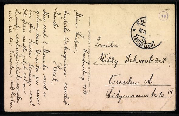 Cartoline postali: AK Rheineck, Teilansicht mit Kirche – Usato da Berlin venduto da bartko-reher 1