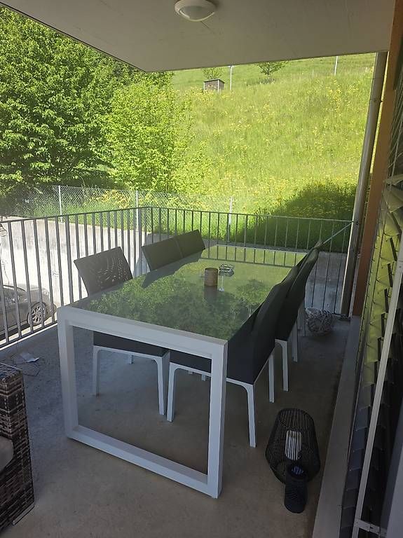 Tavoli: Gartentisch aus Glas inkl. 6 Stühlen  – Usato da Herisau venduto da and_zky9