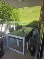 Gartentisch aus Glas inkl. 6 Stühlen 