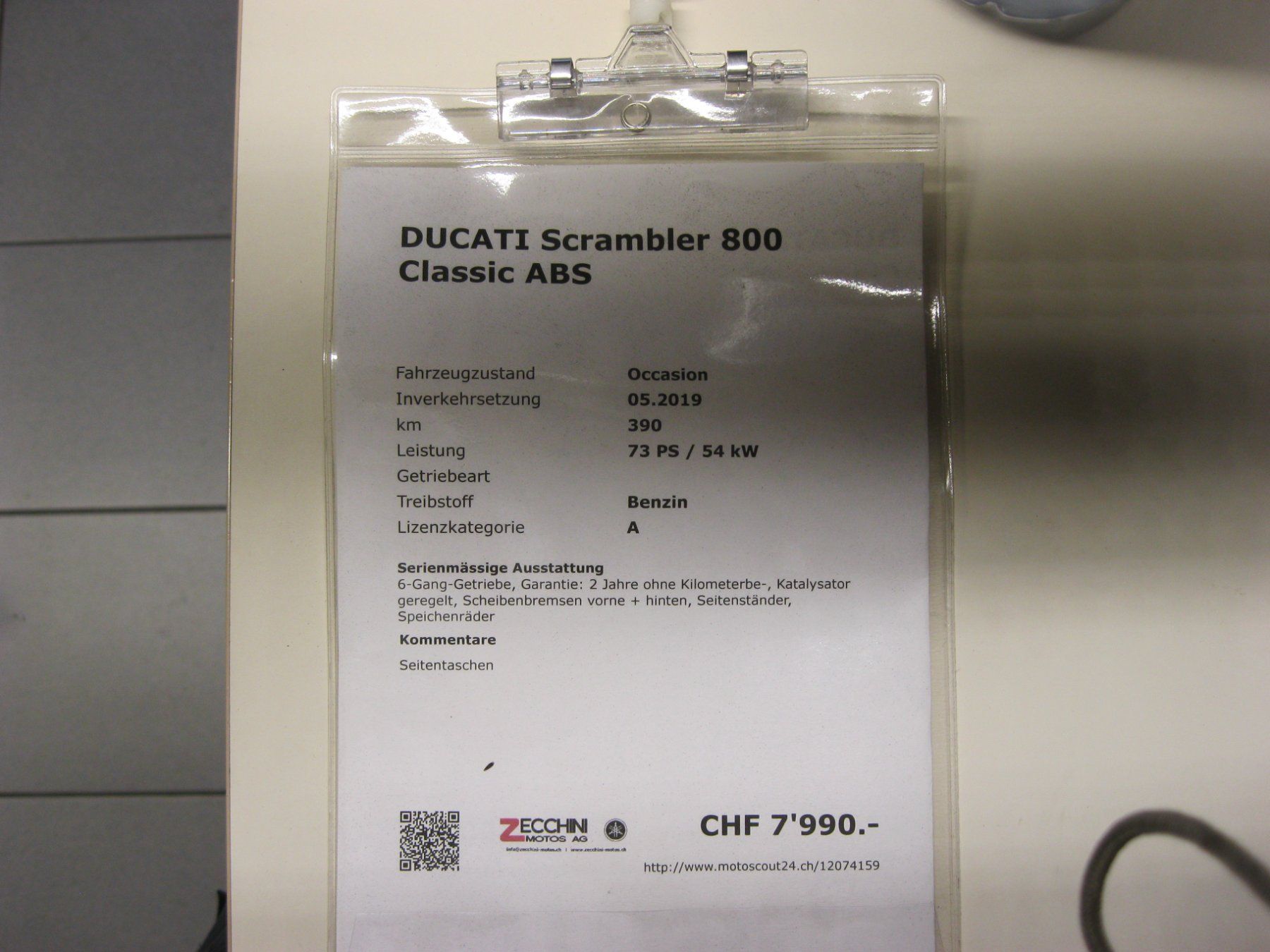 Ducati Strada: Ducati Scrambler 800 Classic ABS – Usato da Neftenbach venduto da Zecchini-Motos 7