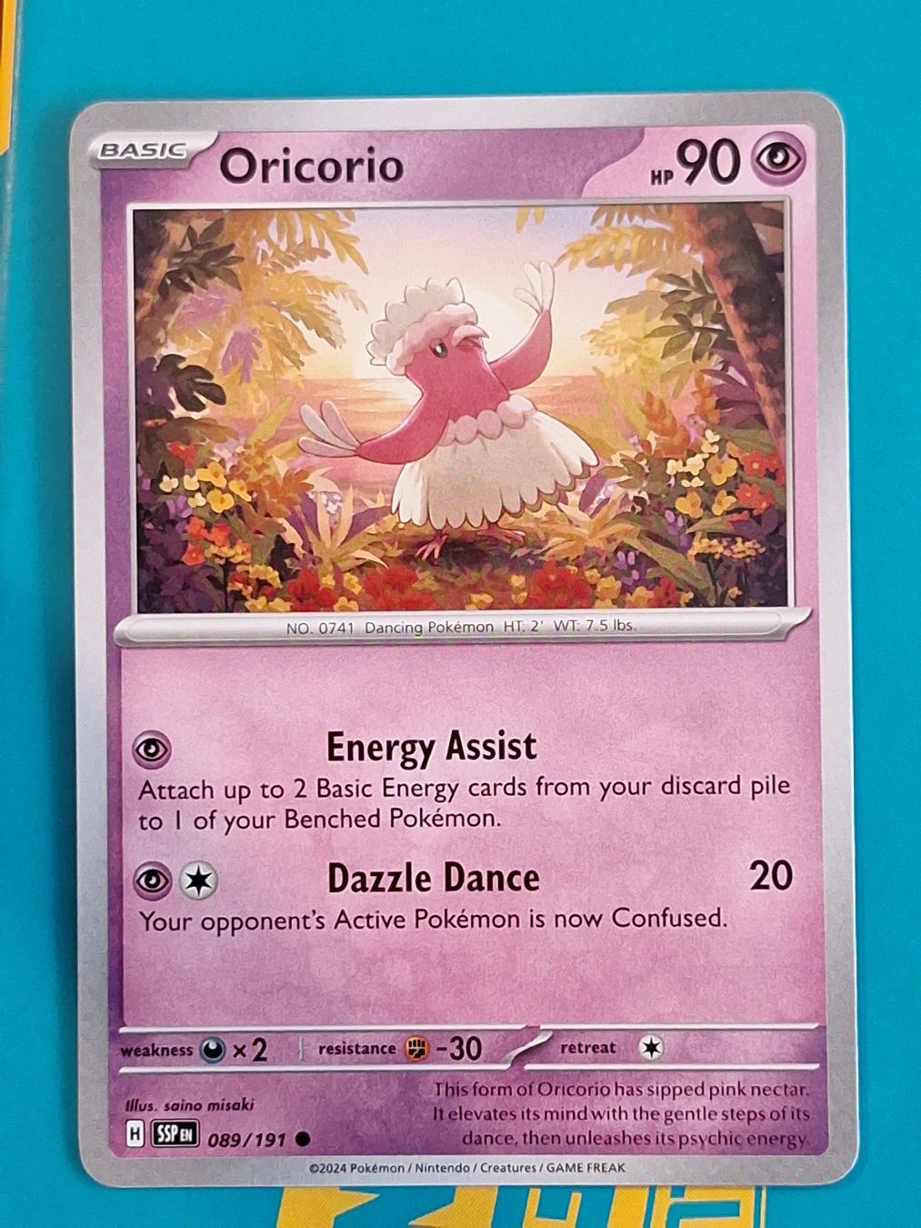 Pokémon Carte collezionabili: Oricorio - Pokemon Surging Sparks – Usato da Altstätten SG venduto da GGsGameshop