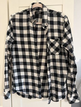 Solid Holzfäller Hemd, Gr. L, Schwarz/Weiss, Top Zustand!
