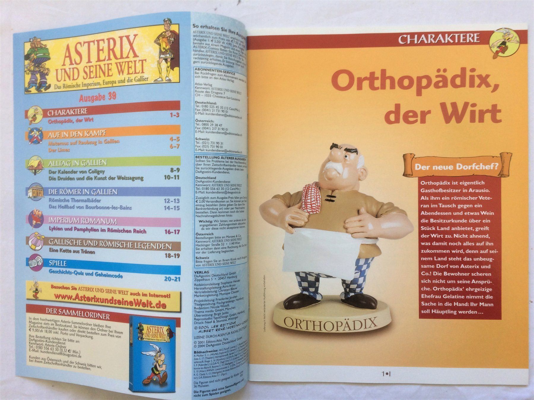 Statuette: Asterix - Sammelfigur - ORTHOPÄDIX – Nuovo e nell'imballaggio originale da Schaffhausen venduto da durruti 3