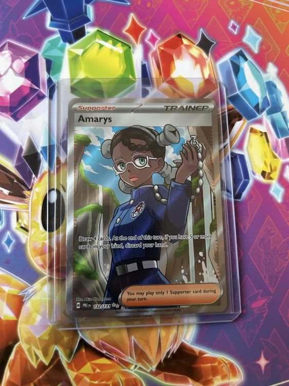 Prismatic evolutions Amarys full art trainer 132/131 (Neu (gemäss