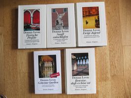 5 x Brunetti Donna Leon (17): Geheime Quellen Sanft Ewige Ju
