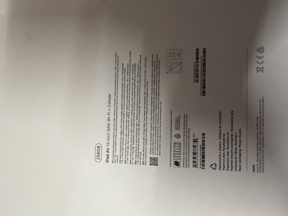 Apple Tablettes PC: IPad Air 13-inch M4 Cellular – Neuf (Voir description) à Derendingen par dab_KoB 1