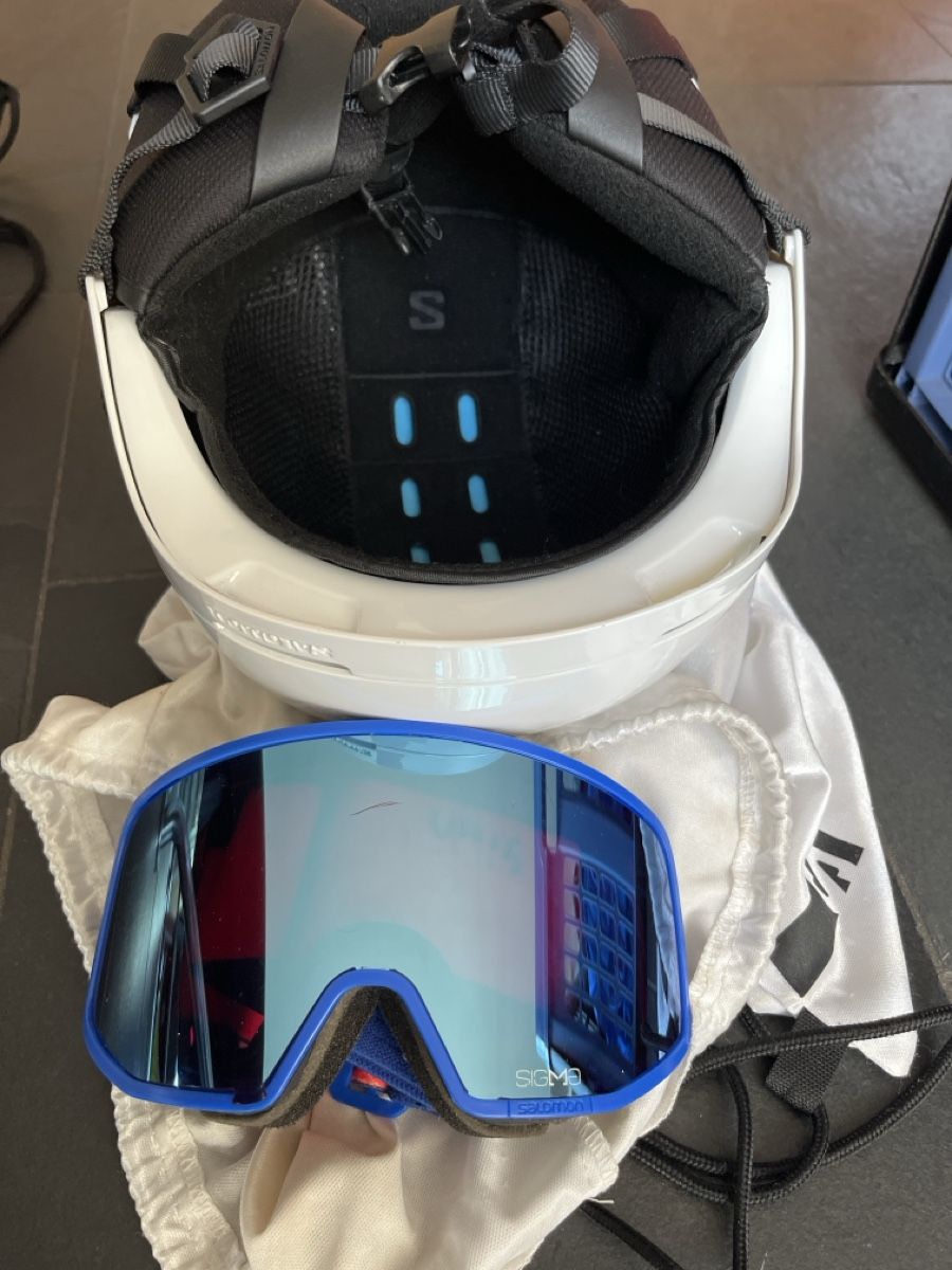 Salomon Caschi: Slalomhelm mit Brille – Usato da Busswil BE venduto da bboe