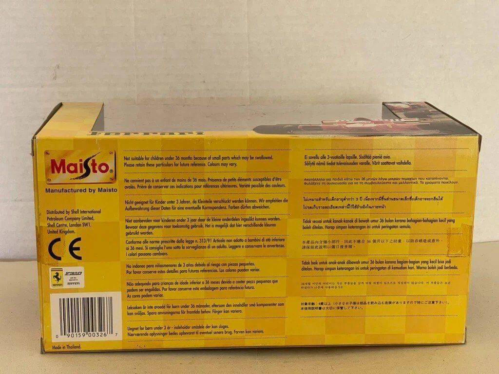 Ferrari Modellini d'auto: MAISTO Michael Schuhmacher Ferrari rot Formula 1 Shell – Nuovo e nell'imballaggio originale da Kradolf venduto da Maybe10 2