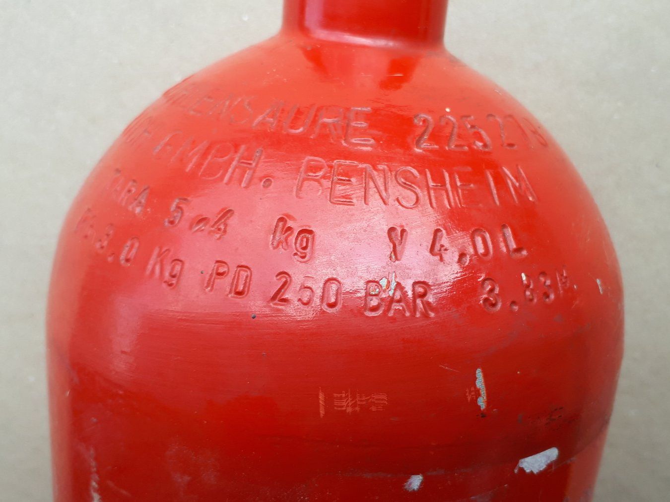 Appareils à gaz et accessoires: Leere CO2 Flasche 4 l – D'occasion à Madiswil par 20gls 3