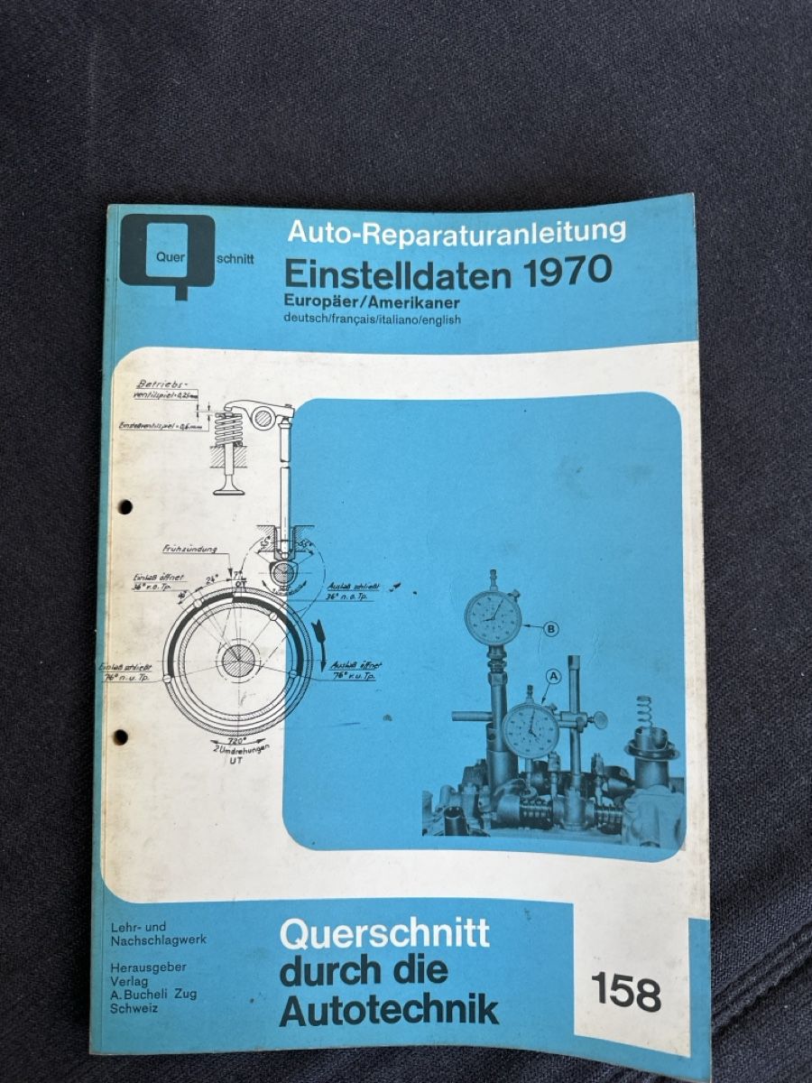 Riviste & Magazine: Anleitung Auto-Reparatur 1970, Einstelldaten, Oldtimer (59) – Usato da Mörschwil venduto da tweety9402