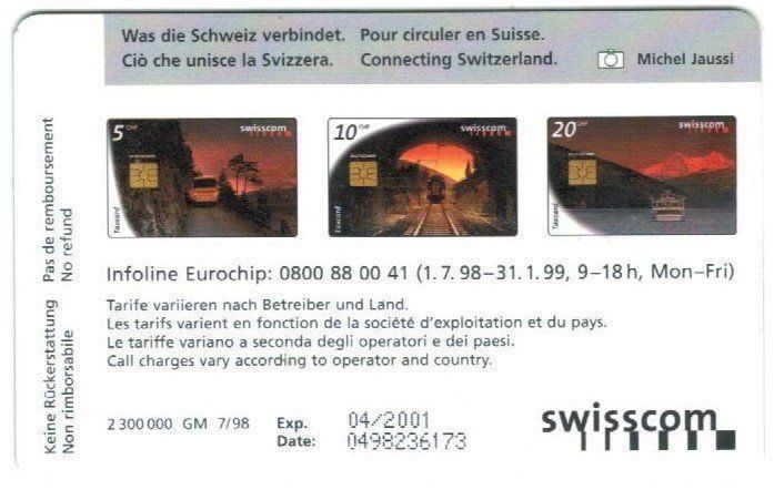 Swisscom Telefon- & Taxkarten: Taxcard S090.3 Eisenbahn mit Chip GM2 – Gebraucht aus Zürich von Tolima194 2