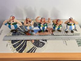 Figurines Astérix Obélix lot 5 figurines état d'usage