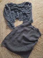 Pullunder & Bolero Schulterjäckli grau Strick Oberteile Boho