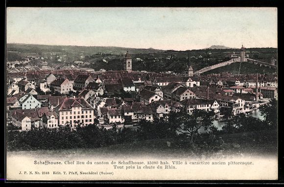 Cartes postales: AK Schaffhausen, Panorama – D'occasion à Berlin par bartko-reher