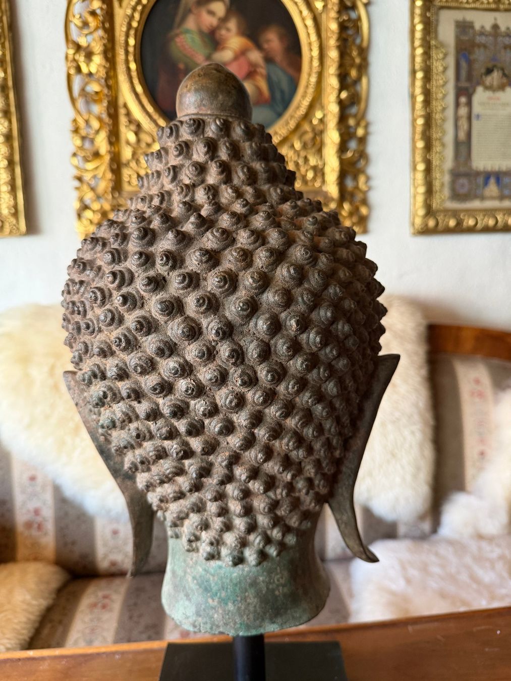 Sculture & Statue: antiker thailändischer Bronze-Buddha-Kopf – Usato da Zofingen venduto da Schekke 4