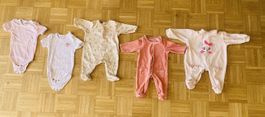 Lot de 5 bodies été/automne fille - Taille 2-6 mois