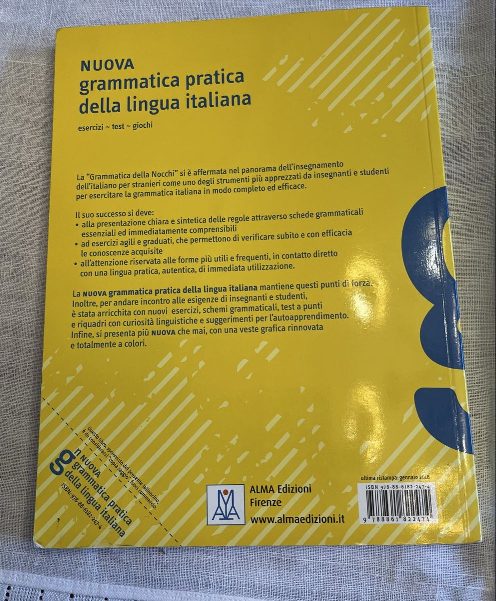 Libri: Nuova Grammatica italiana A1/B2 – Nuovo (secondo la descrizione) da Zollikerberg venduto da elbamania 1