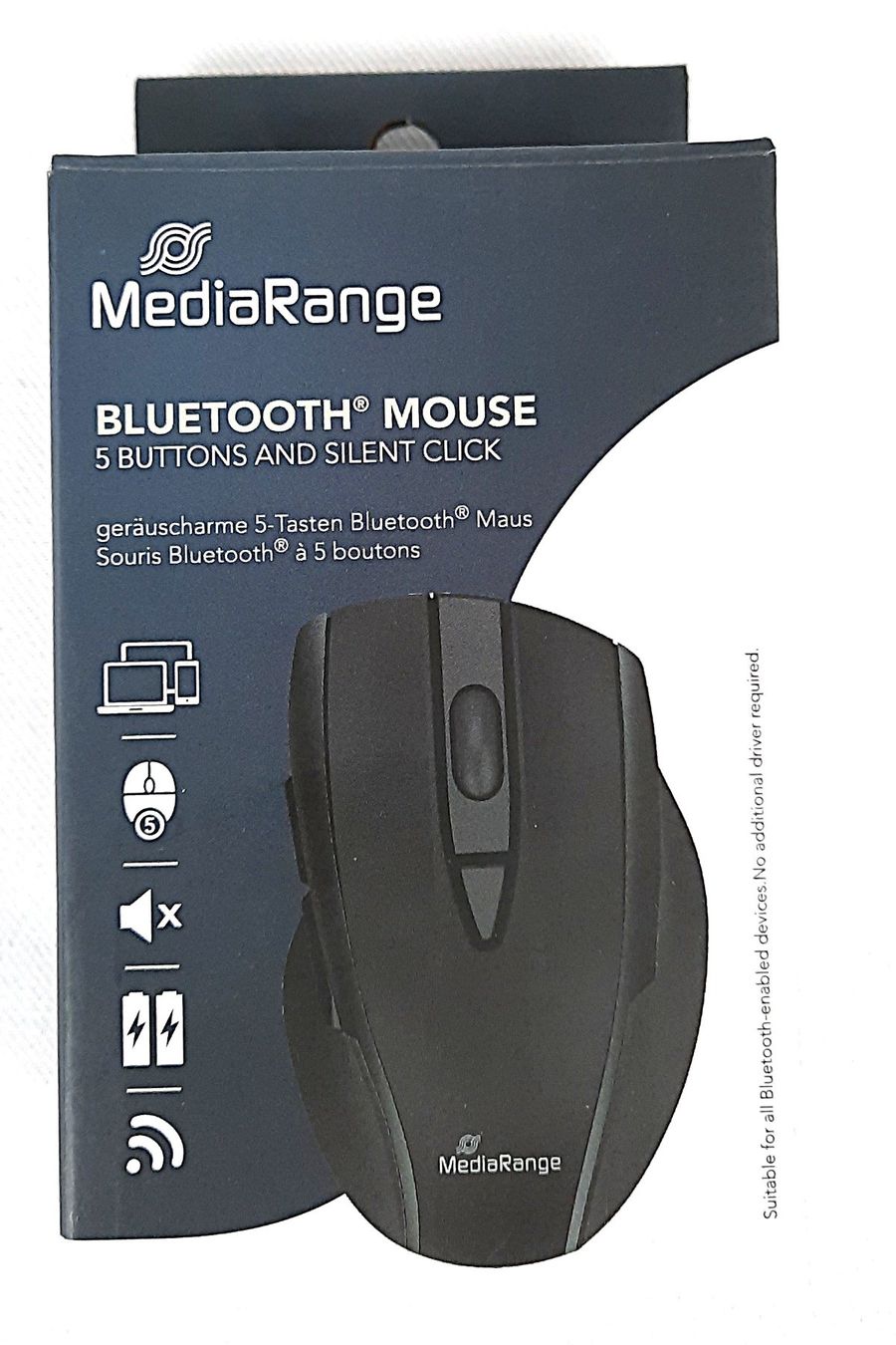 Maus: MEDIARANGE Bluetooth Maus – Neu (gemäss Beschreibung) aus Beinwil am See von Restwert_Beinwil