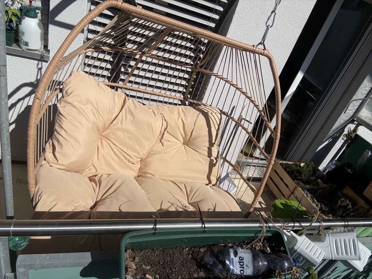 Altre altalene da giardino: Doppel Hängesessel Belize mit Gestell beige gebraucht – Nuovo (secondo la descrizione) da Interlaken venduto da Deyvid_Todorov 2