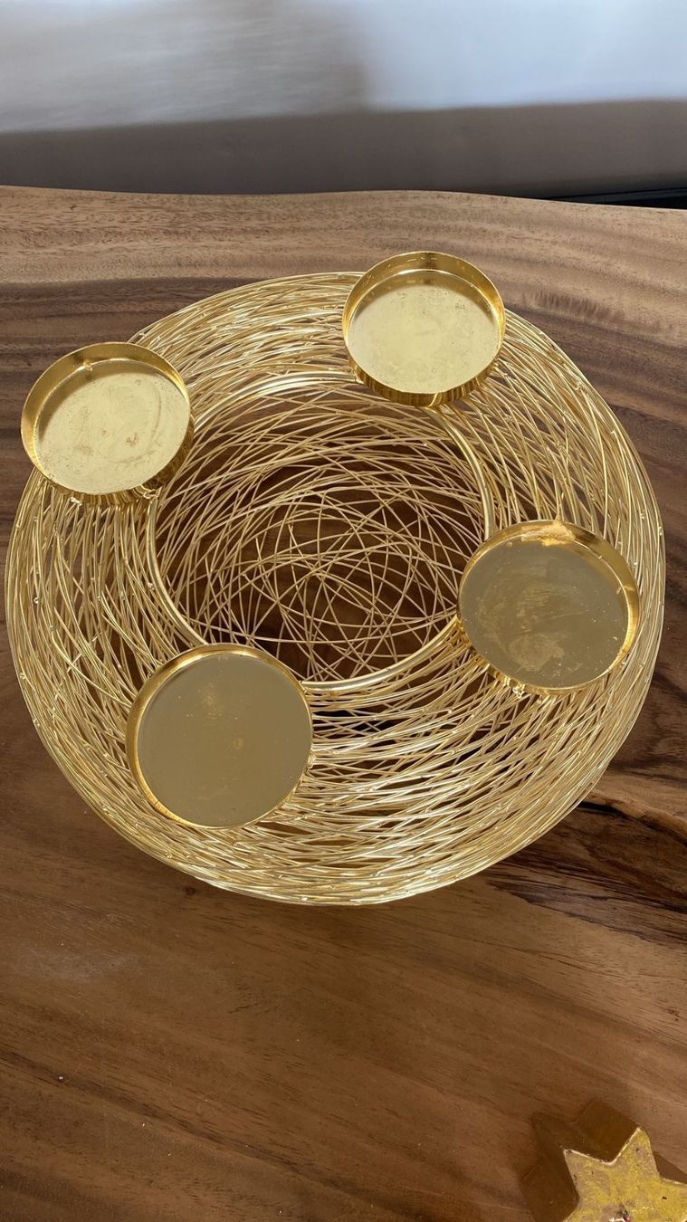 Toutes les décorations: Adventskranz gold, – D'occasion à Dagmersellen par Arcticsnow2017 2