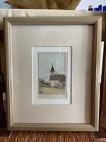 Rare gravure de Cuarny (VD) d'Émile David 1896