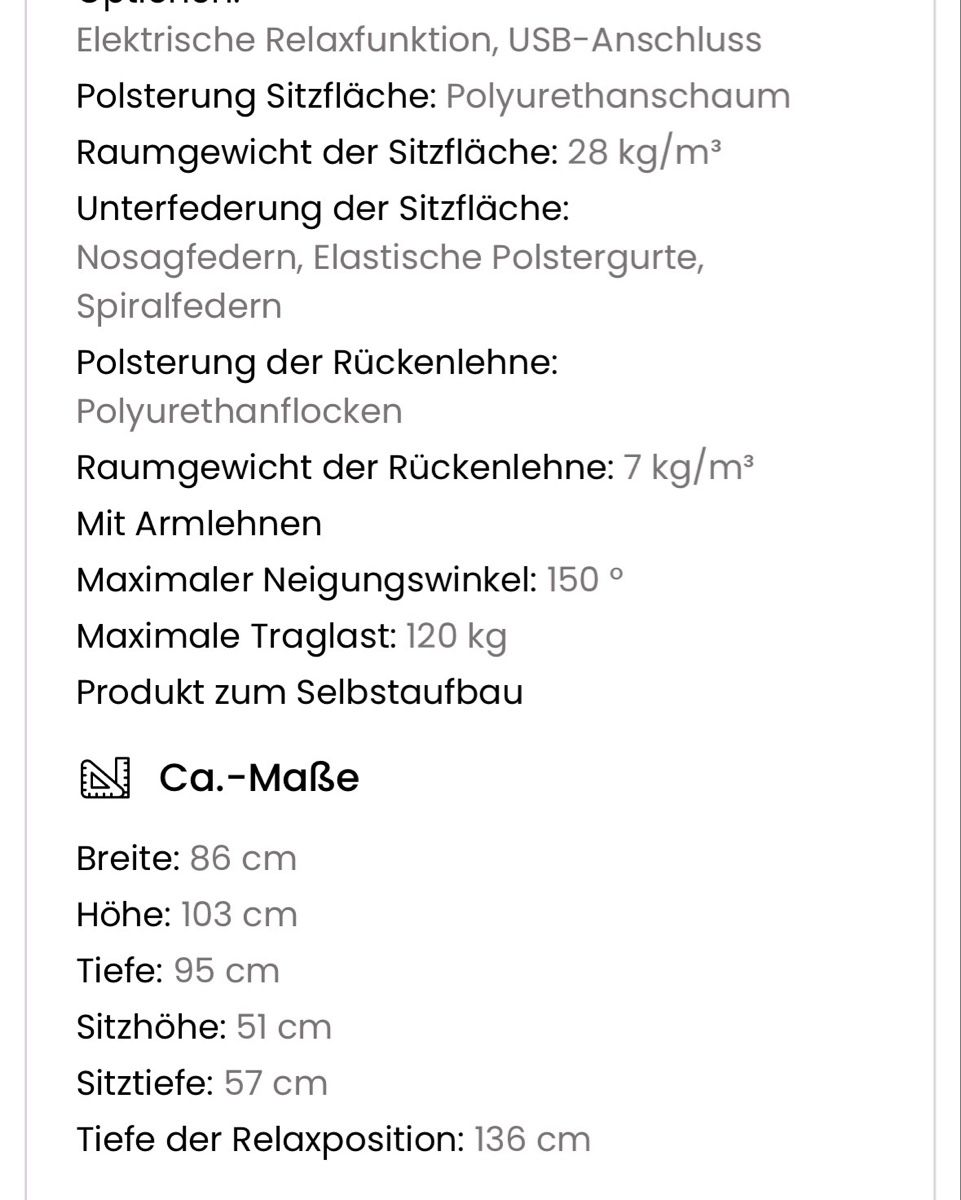 Poltrone: Elektrischer Relax-Sessel  – Usato da Zürich venduto da jrc_rm9d 1