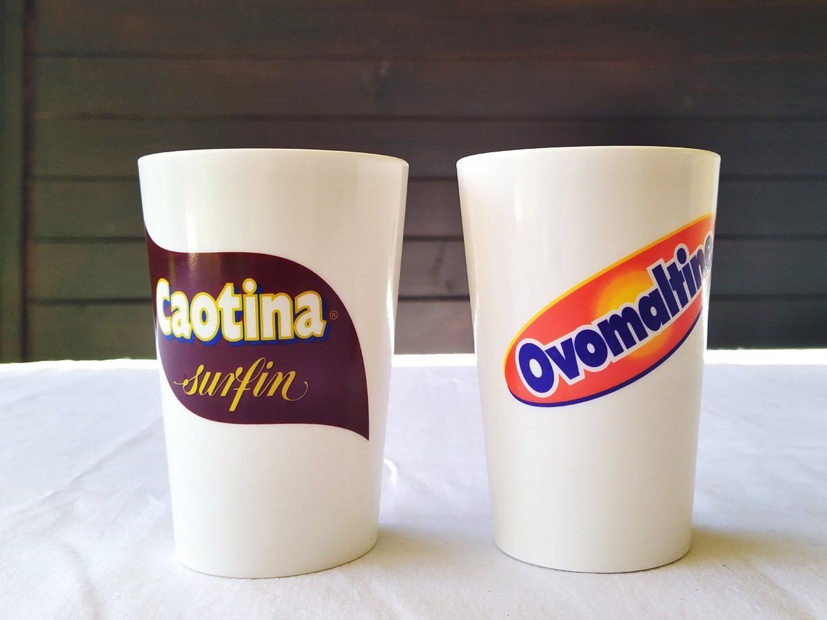 Behälter & Ähnliches: 2 gobelets Caotina + Ovomaltine – Gebraucht aus Morgins von Laurentcorinne
