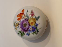 Meissen Porzellan Dose, Blumenmotiv, Perfekten Zustand