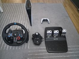 🎮 PS5 Slim Digital Edition + Spiele + Logitech Set