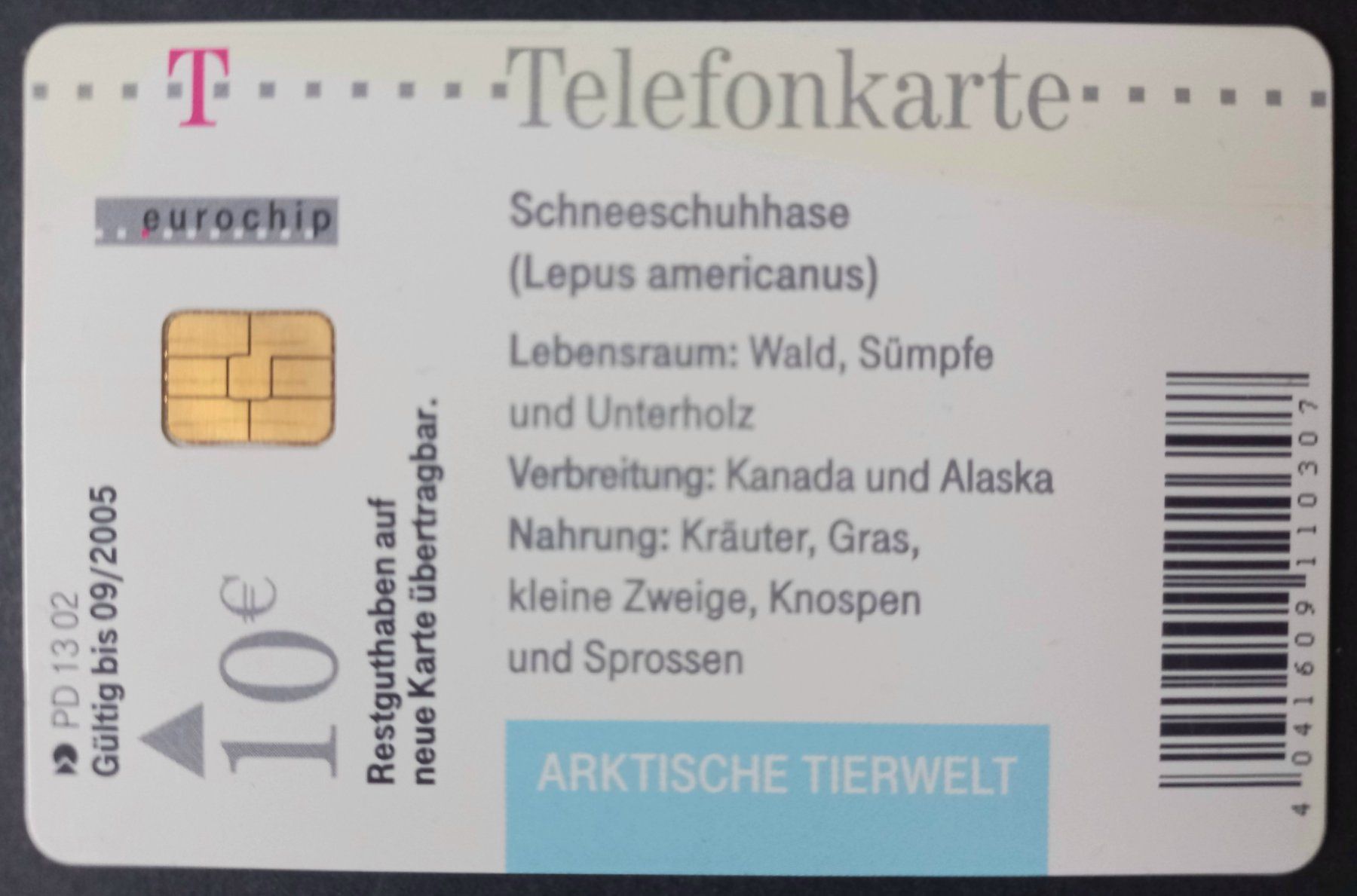 Schede telefoniche: Taxcard - Schneeschuhhase - D – Usato da Niederuzwil venduto da lubimaja 1