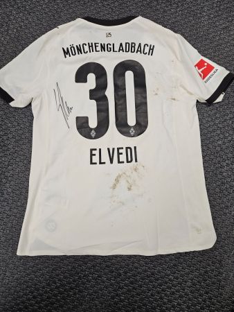 N.ELVEDI Gladbach Match Worn Trikot unterschrieben Zertifik.