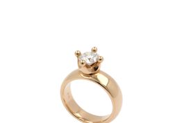 Solitär Brillant Ring ca. 1.2ct Si/H in 18K Rosegold *S1500