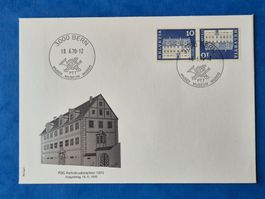 Ersttagsbrief Kehrdruckmarken 1970 Näfels Ausgabetag 18.6.70