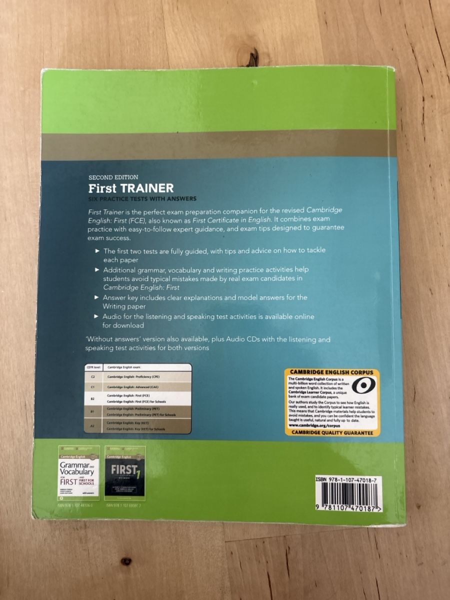 Livres: Cambridge English First Trainer Six Practice Tests – D'occasion à Matten b. Interl par mar_krn6 4