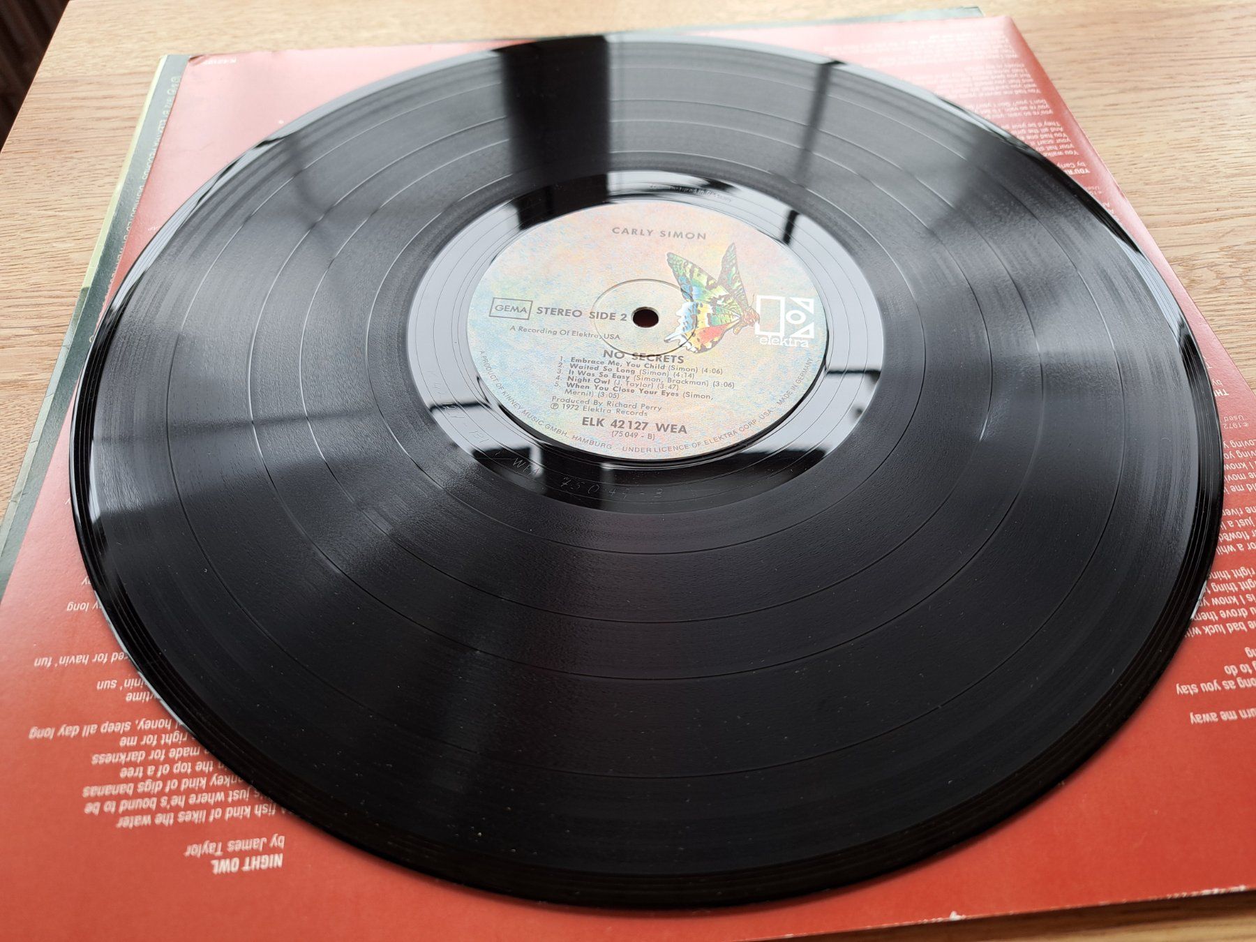 Vinyles: Carly Simon - No secrets – D'occasion à Meggen par Ricardokoch 3
